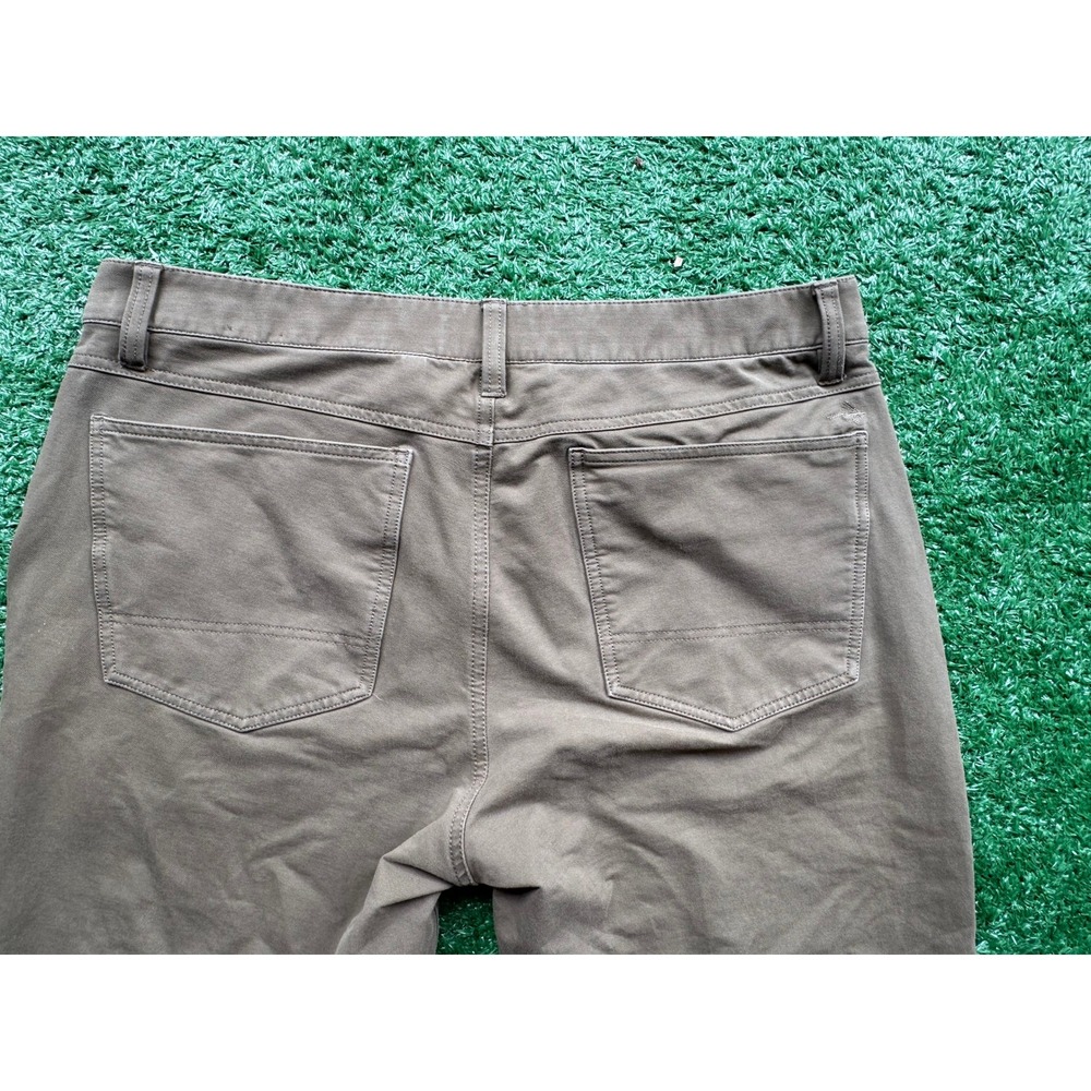Orvis Mens 5 Pocket Pants Olive Drab Khaki Straight Leg 36x30 Outdoor Casual - Picture 5 of 11